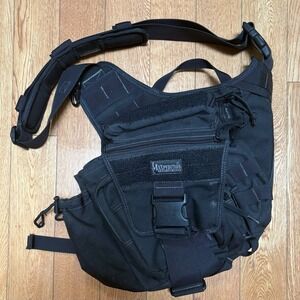 Maxpedition Jumbo Versipack Black Tactical Shoulder Sling Crossbody Bag Military
